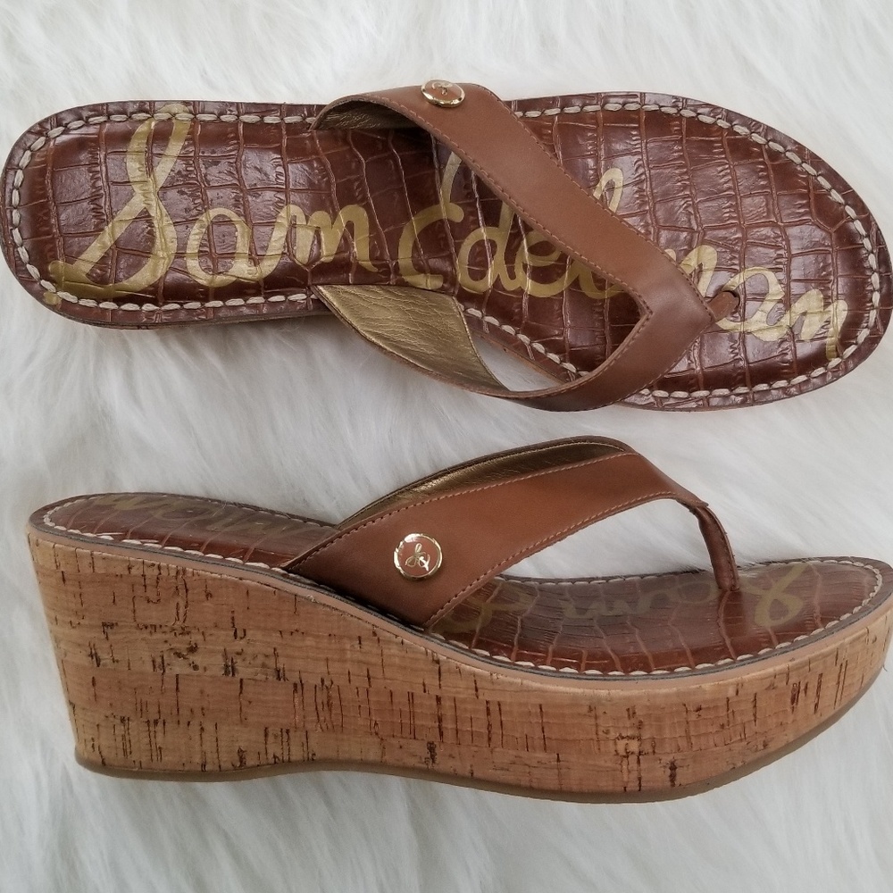 Sam Edelman Romy Cork Wedges 8